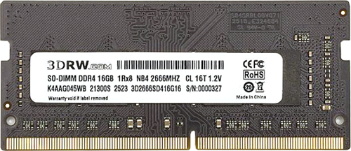 so-dimm ddr4 16gb 2666mhz cl16